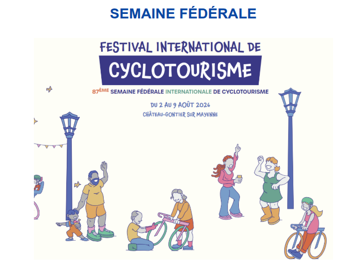 Inscription à la semaine fédérale 2026